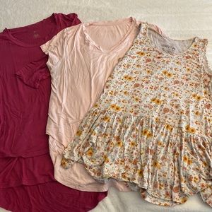 Latched Mama lot of 3 shirts, play condition.